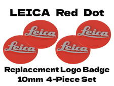 Leica Logo Badge Red 4-Piece