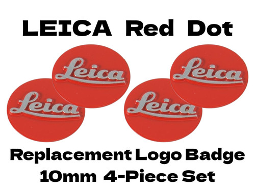 Leica logo badge red piece - leica,