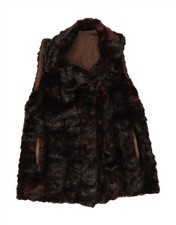 VINTAGE Womens Faux Fur Gilet
