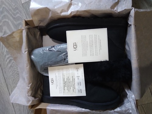 Womens black genuine ugg boots - genuine,