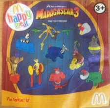 McDonald’s Happy Meal Toys Madagascar 3 2012. New In Packaging. Various.