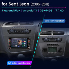 7" Car Stereo Radio Android 13 Carplay GPS Navi For Seat Leon MK2 2005-2011 DAB+