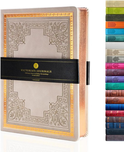 Leatherette vintage journal - vintage,