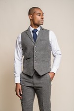 Cavani Men's Herringbone Tweed