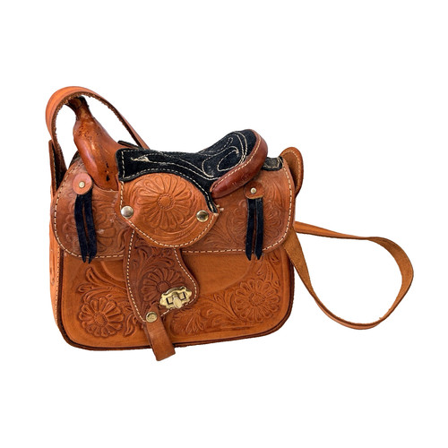 Vintage saddle bag - saddle, hand