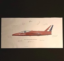 Rare 1977 Red Arrows Signed