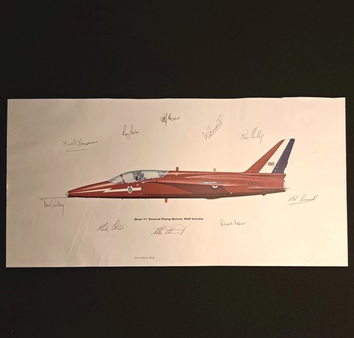Rare 1977 red - arrows, signed