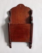 Vintage Wooden Wall Hanging Letters Mail Organizer Box Caddy