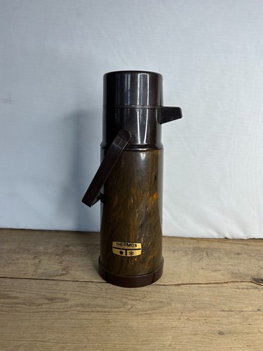 Vintage large brown - brown, thermos