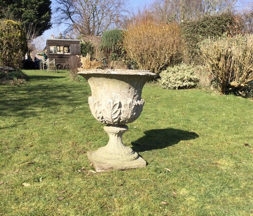 Garden urn planter stone - urn,