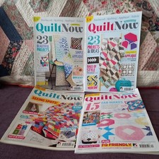Quilting &Patchwork Magazines Bundle X 4- Quilt Now Issues 7,8,24,40 ( bundle 2)