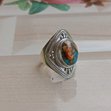 Oyster Turquoise Gemstone Ring