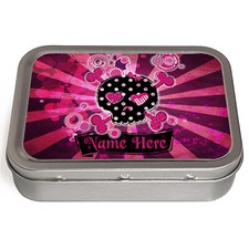 Personalised Tobacco Tin Tattoo 2oz Baccy Pill Storage Cigarette Birthday Gift