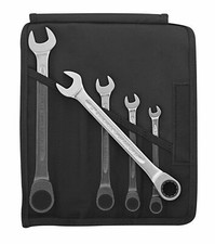 Stahlwille 17F/5 5 Piece Flat Ratchet Combination Spanner Set 8-19mm
