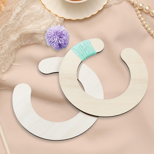 2pcs wooden pompom makers for - 2pcs,