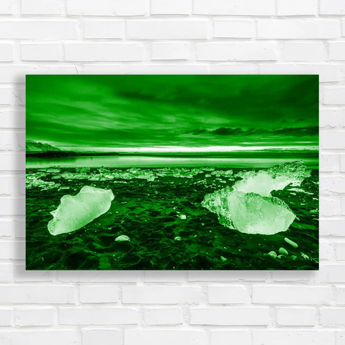 Ice beach winter sunset - beach,
