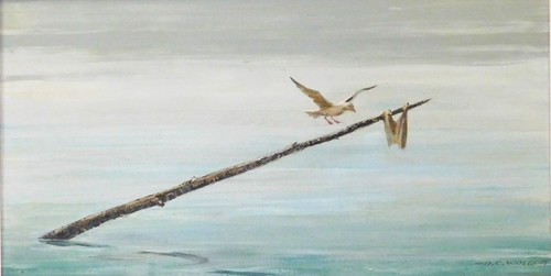 Harold wolcott original oil - wolcott,