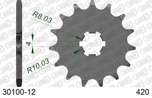 Afam 420 pitch 12t - afam,