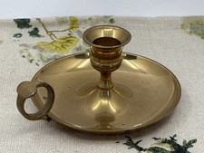 VINTAGE brass chamberstick