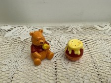 Vintage Disney Winnie The Pooh and Hunny Pot Ceramic Salt and Pepper Shakers