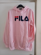 Mens Fila Pink Hoodie Size XL