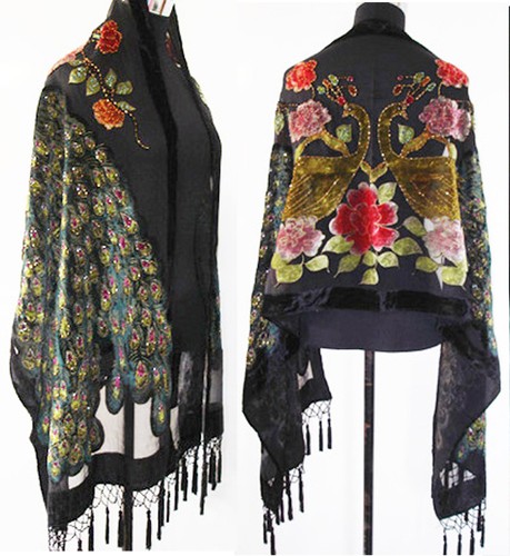 Elegant silk burnout velvet - burnout,