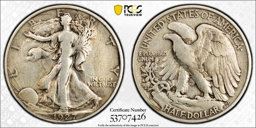 1927 walking liberty half - 1927-s,