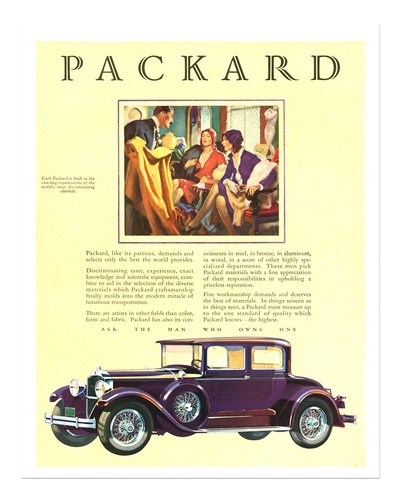Vintage packard wall - packard, art