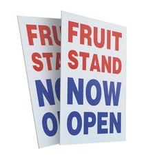 Fruit Stand Now Open Heavy