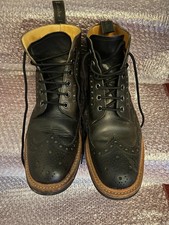 loake 1880 black boots UK 8.5