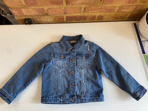 Girls denim jacket size 6 - girls,