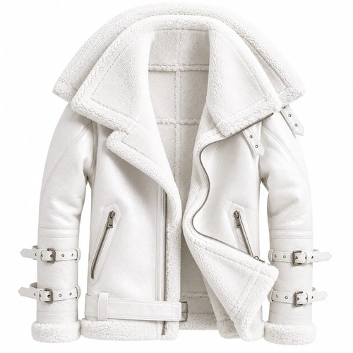 Women white real - white, leather
