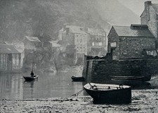 Still Waters Polperro Harbour 1908 by Smith Lister