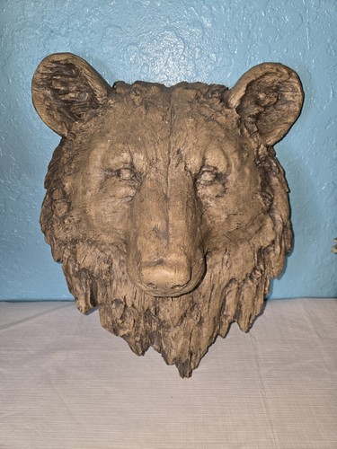 Large resin faux bear - bear, head