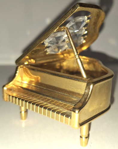 Vtg baby grand piano 24k - baby,