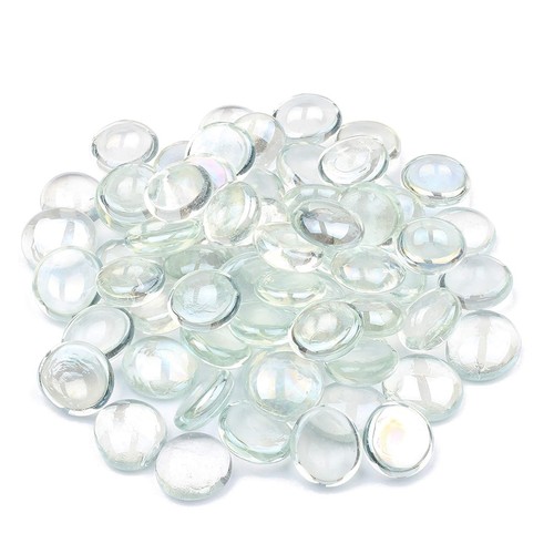 Glass pebbles vase - glass,