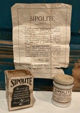 Rare Apothecary Chemist Bottle Box 1920s SIPOLITE Hair Removal Collectable