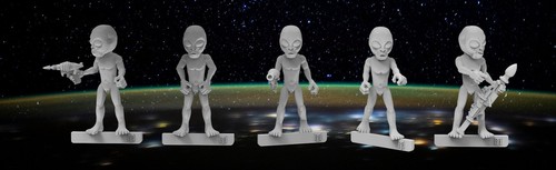 28mm grey aliens set 2 - x5,