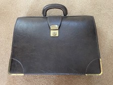 Vintage 1970’s Brown Leather Briefcase - ‘Doctors Bag’