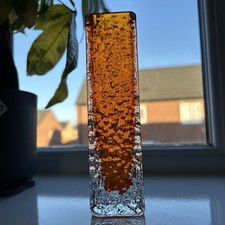 Whitefriars 9683 Tangerine Nailhead Vase