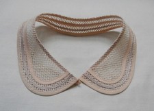 BN Vintage 1940's Beige Cotton Aertex Round Collar 16 1/4" Long Deadstock