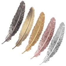 1pc Metal Feather Bookmarks