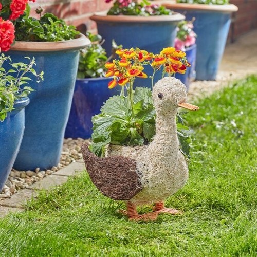 Garden flower plant pot - garden, rattan