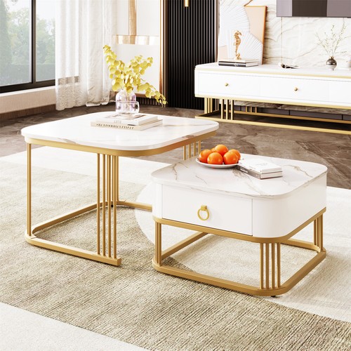 Square nesting coffee table - square,