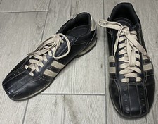 SKECHERS Sports Urban Track Shoes Men's 10.5 Black Leather SN50661