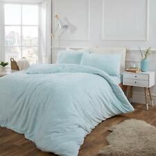 OHS Teddy Fleece Duvet Cover with Pillow Case Thermal Warm Bedding Set
