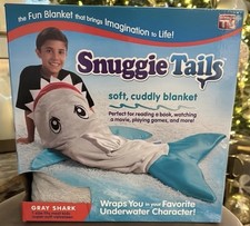 Snuggie Tails Gray Shark Kids