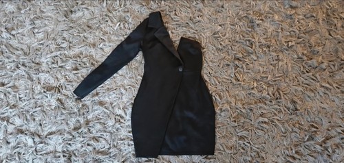 Boohoo black one sleeved - black,