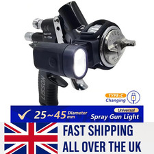 LED Lamp Light Torch Pro HVLP Spray Paint Gun fit Devilbiss Iwata Sata 3m 1strap