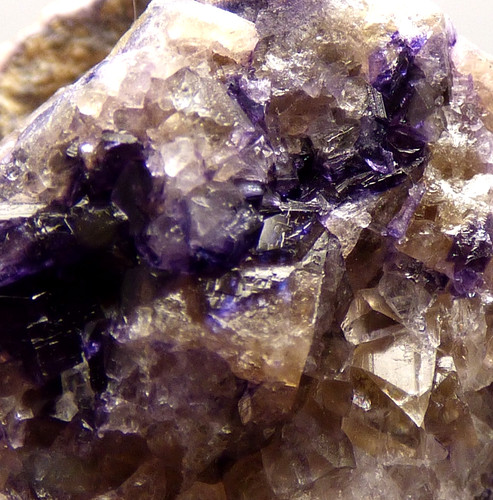 Blue john fluorite crystal - blue,